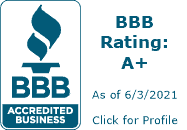 BBB accredited business a+ rating